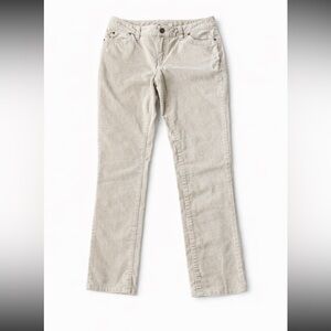 Vineyard Vines Cream Corduroy Pants Women’s size 4
